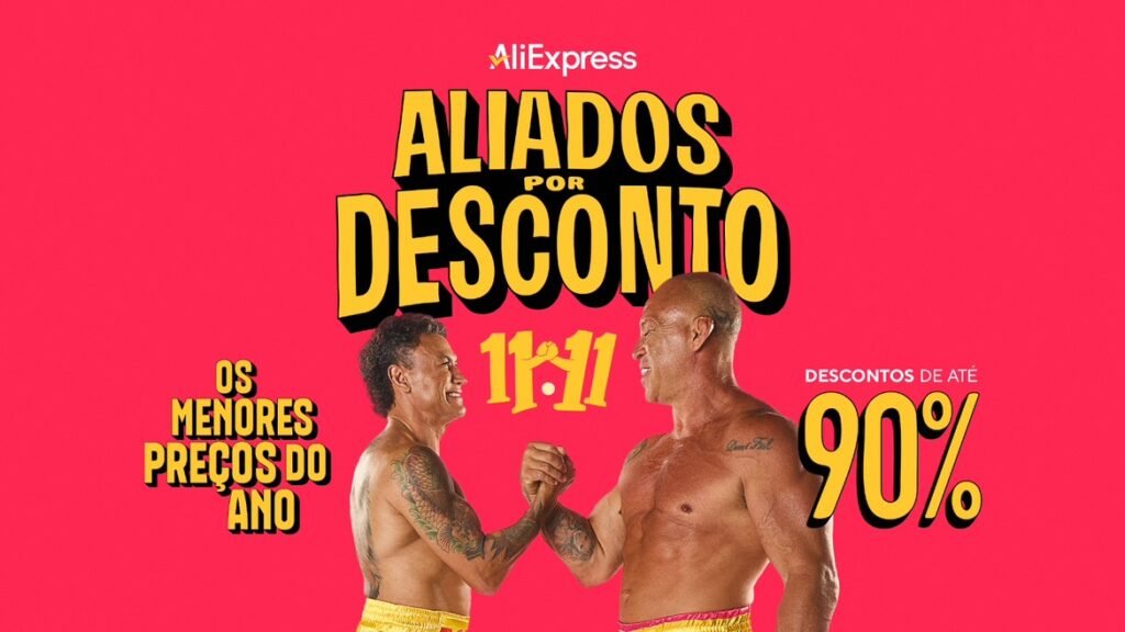 AliExpress aposta em Popó e Wanderlei Silva para campanha do 11.11